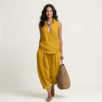 Sol | Conjunto de top cruzado y pantalón ancho