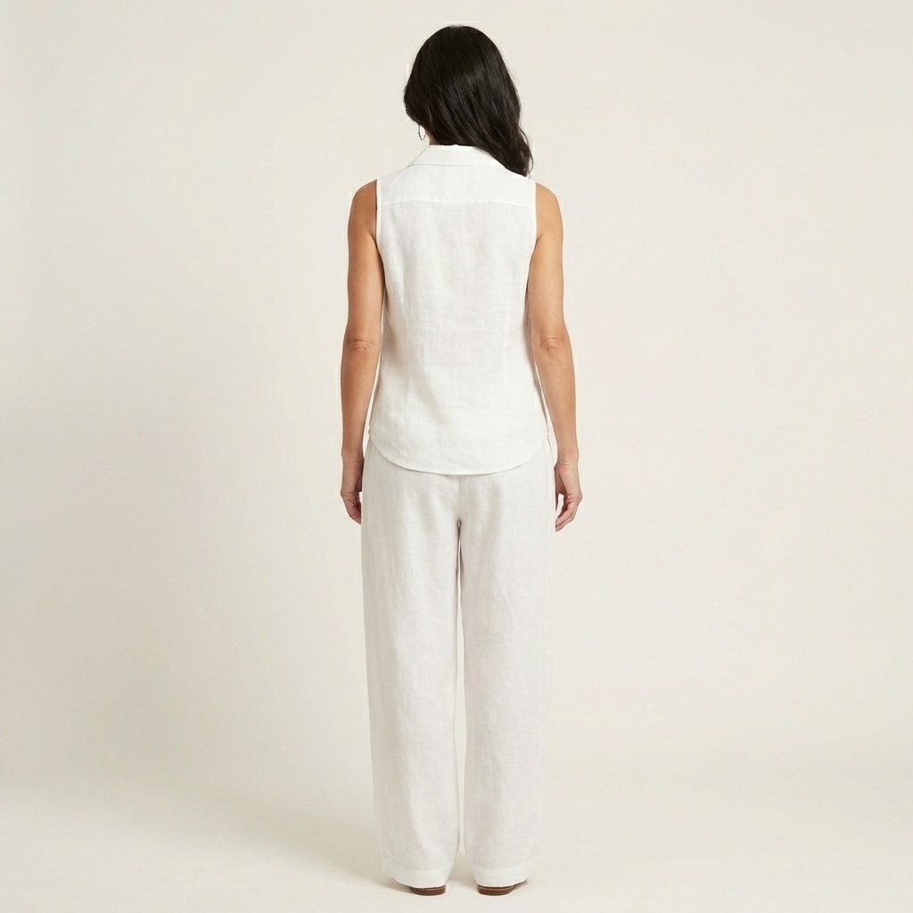 Sol | Conjunto de top cruzado y pantalón ancho