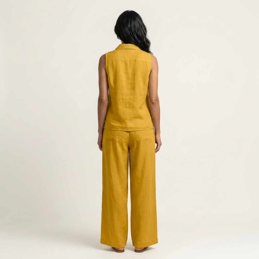 Sol | Conjunto de top cruzado y pantalón ancho