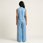 Sol | Conjunto de top cruzado y pantalón ancho