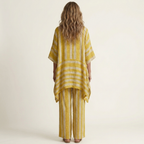 Clara | Conjunto de dos piezas a rayas de algodón y lino
