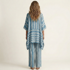 Clara | Conjunto de dos piezas a rayas de algodón y lino