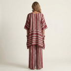 Clara | Conjunto de dos piezas a rayas de algodón y lino