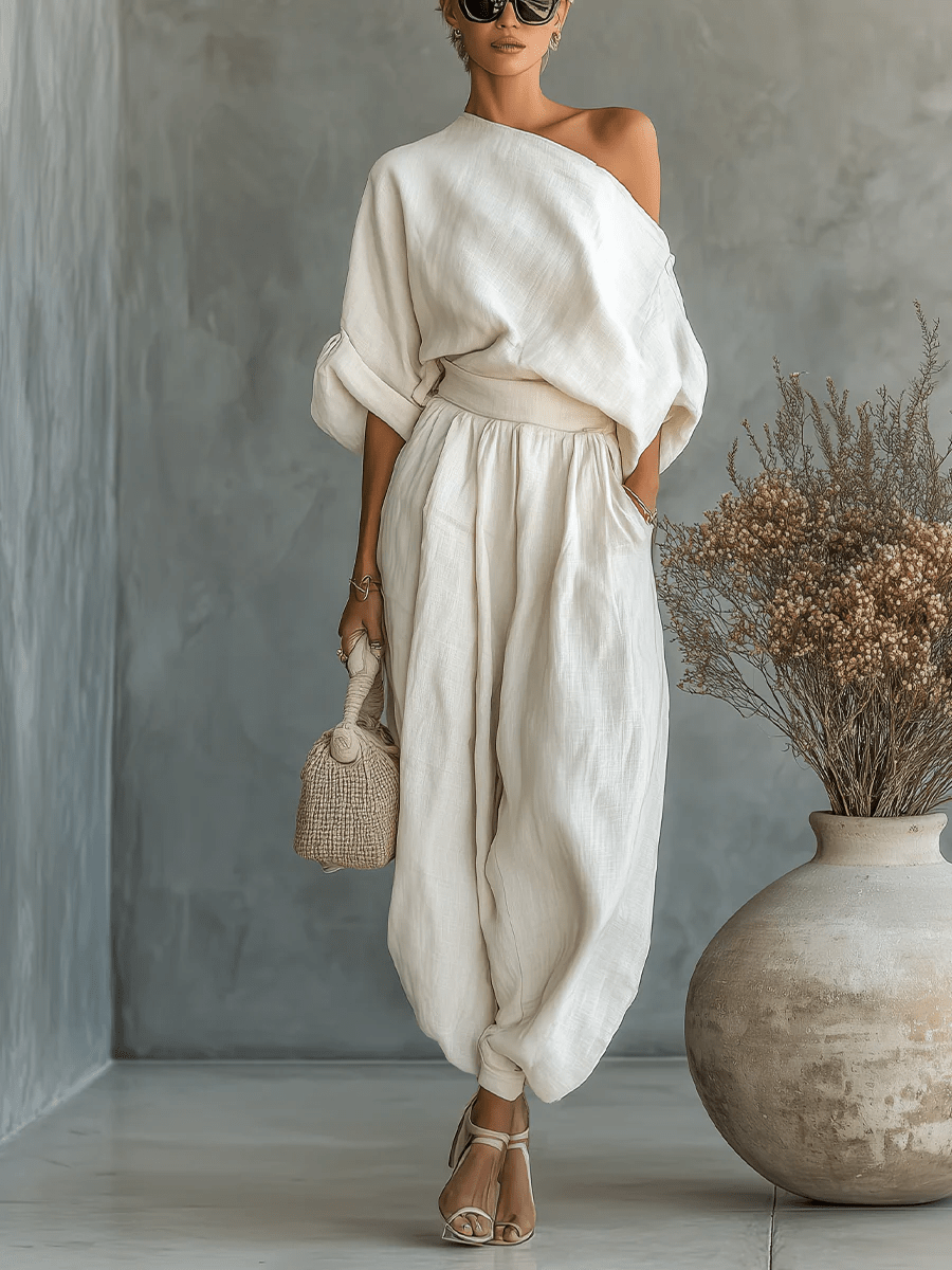 Mila™ | Conjunto de 2 piezas con escote Bardot