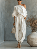 Mila™ | Conjunto de 2 piezas con escote Bardot