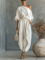 Mila™ | Conjunto de 2 piezas con escote Bardot